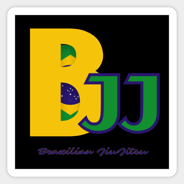 Brazilian JiuJitsu letters logo design Sticker by OnuM2018